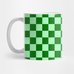 Green Checkered Square Seamless Pattern Mug